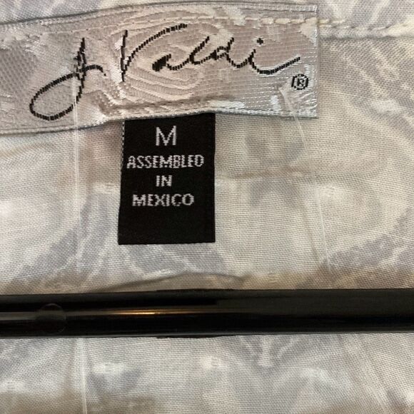 J. Valdi Womens Barcelona Tie Front Midi Shirt Dress Size Medium (M3) - Picture 10 of 14